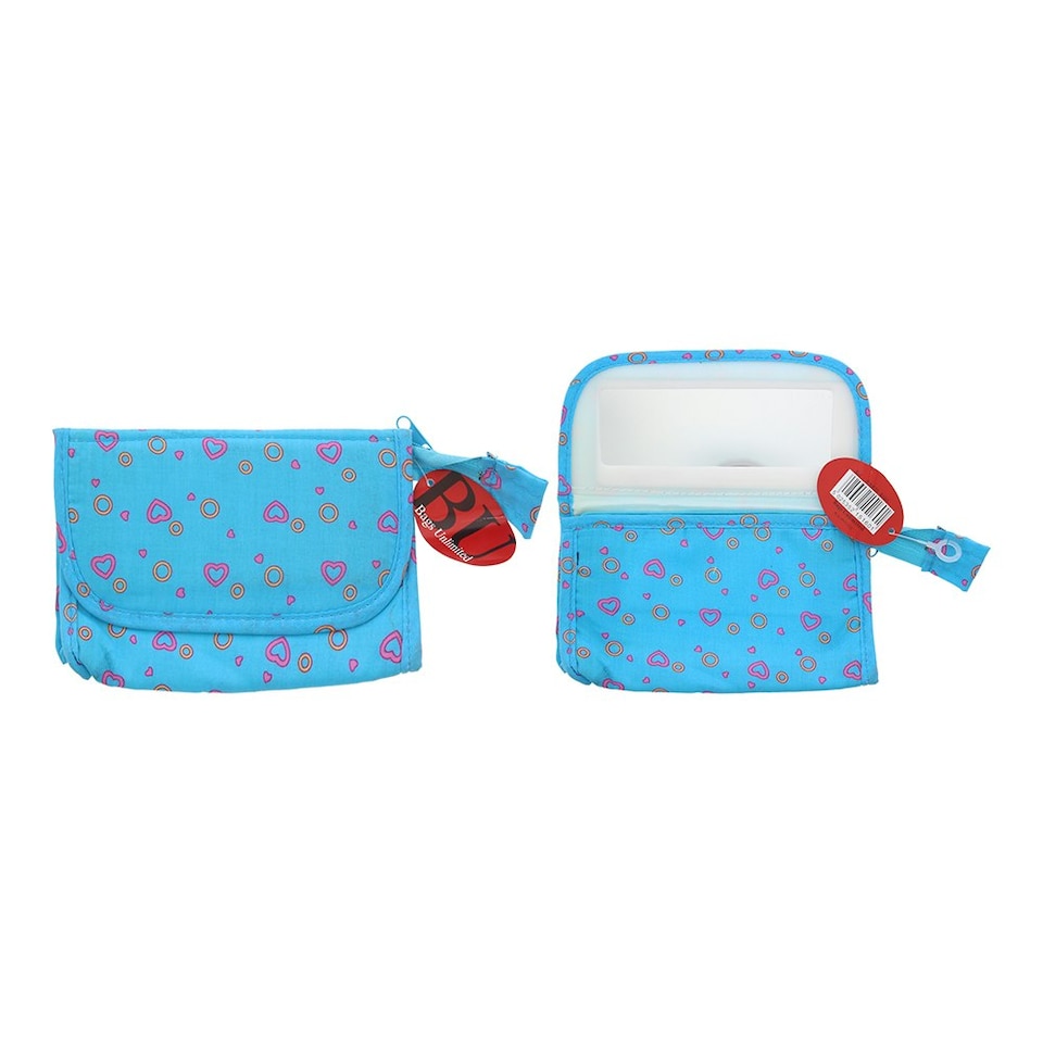Bags Unlimited Paris Blue Mirror Cosmetic Bag N/A