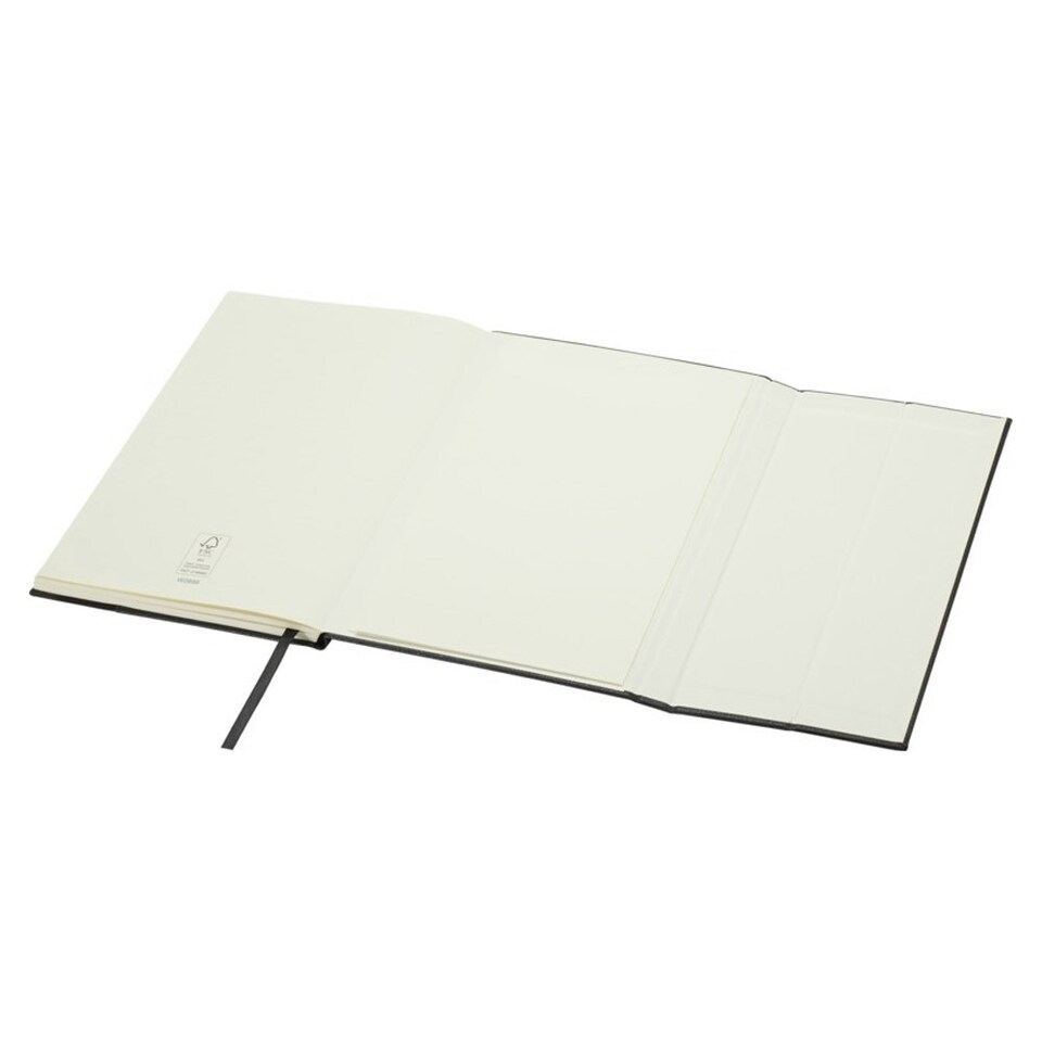 image 1 of Marksman Alejandra Hard Cover Recycled Plastic A5 Notebook - Solid Black - One Size