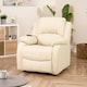 image 2 of Northfield Dual Motor Massage Heat Riser Recliner Chair - Cream