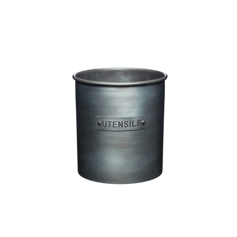 image 1 of KitchenCraft Utensil Holder Grey Metal