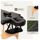 image 8 of Massage Table Daniel - 3-zones, carry bag, head and armrests, 5 cm thick padding | Black | black | 1