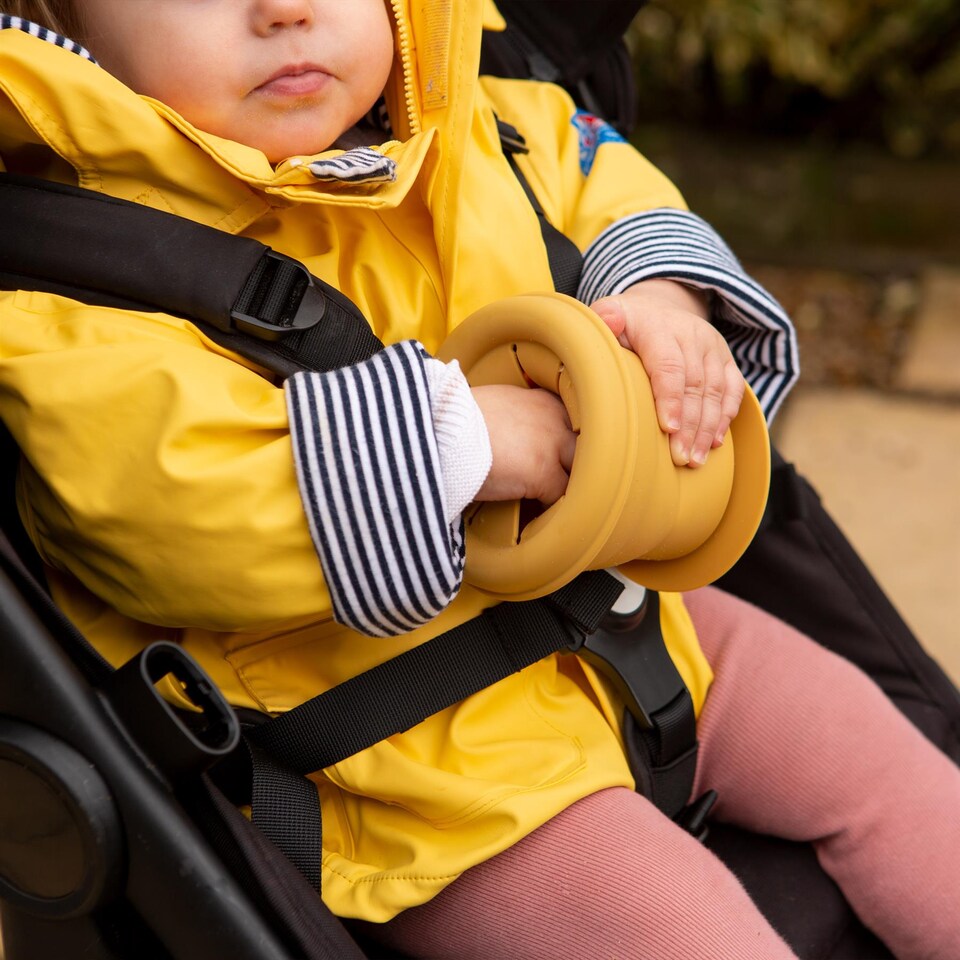 image 1 of Tiny Dining Baby Silicone Suction Snack Pot - 330ml - Ochre | Yellow | Ochre