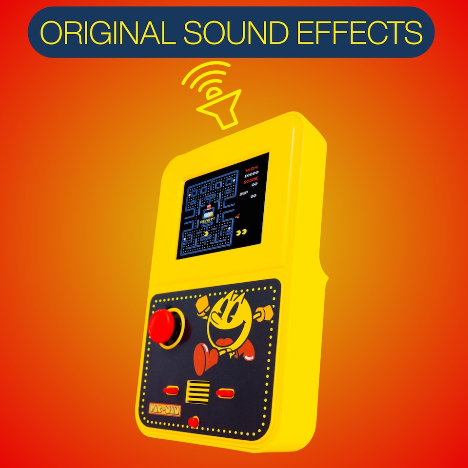 image 1 of PAC-MAN Colour Handheld Game with 2.5" Screen & Original Sounds
