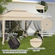 image 7 of Outsunny 3 x 3m Pop Up Gazebo, Doubleroof Garden Tent with Netting and Carry Bag, Party Event Shelter for Outdoor Patio, Cream White