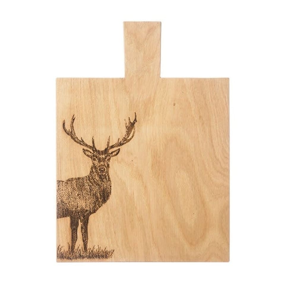 image 1 of The Just Slate Company Monarch Stag Medium Oak Serving Paddle