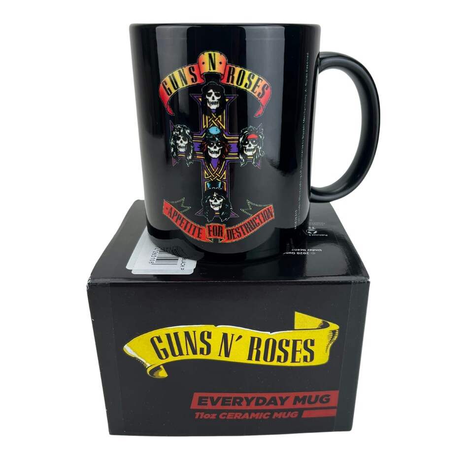 GUNS N ROSES (APPETITE CROSS) BLACK POD MUG - Coffee Mugs N/A