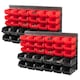 image 2 of KCT 64 Pc Wall Mounted Tool Storage Organiser Rack for Garage Workshop Shed Screw Nut and Bolt DIY Board Bin Mount Tidy Solution