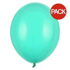 Globos Latex Balloons (Pack of 100) - Turquoise - One Size