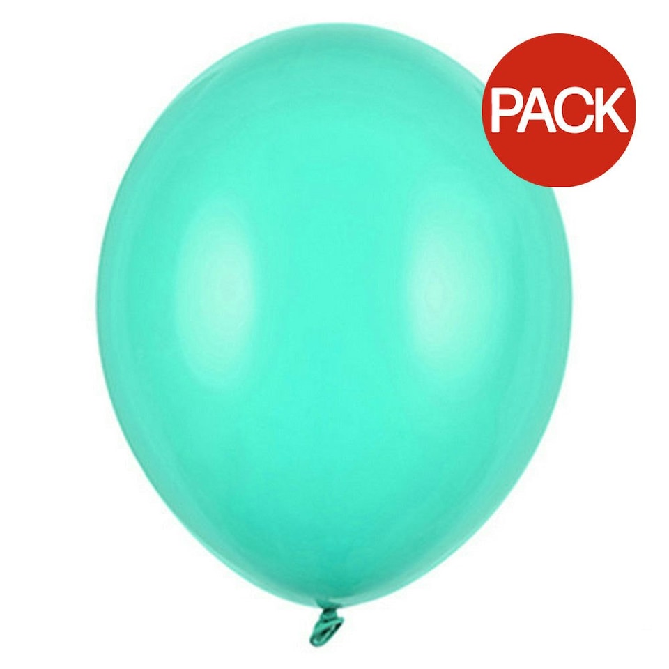 Globos Latex Balloons (Pack of 100) - Turquoise - One Size