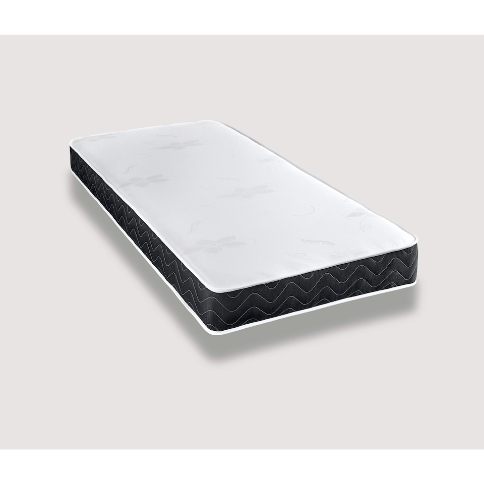 image 1 of Mars Black Border Hybrid Mattress - 17cm Deep, Medium-Soft Feel Black | Small Single