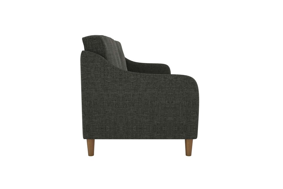 image 1 of Jasper coil 3-seater Sofa Bed in grey fabric | Grey | DARK GREY | Not provided