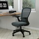 image 2 of Vinsetto Mesh Office Chair, Computer Chair with Adjustable Armrest, Grey
