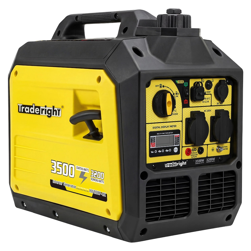 image 1 of Traderight Inverter Generator 3500W Portable Petrol Quiet Backup Power Pure Sine