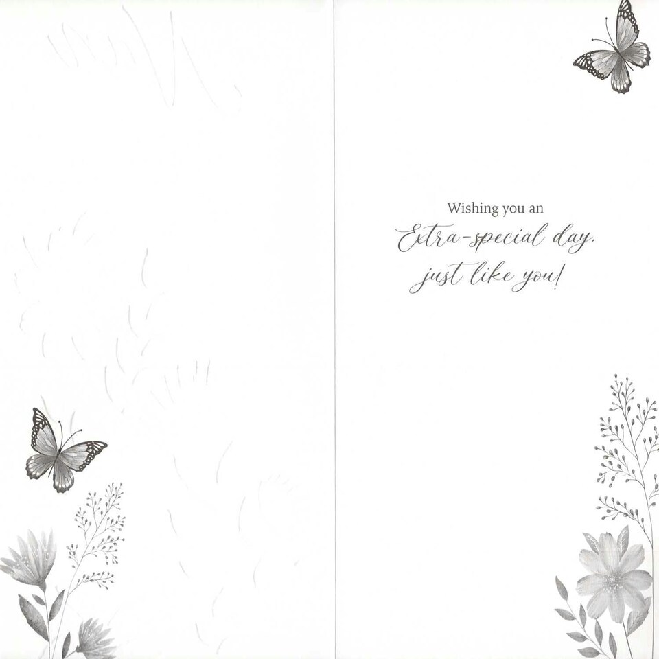 image 1 of Embellished Butterflies Lovely Nan Happy Birthday Card