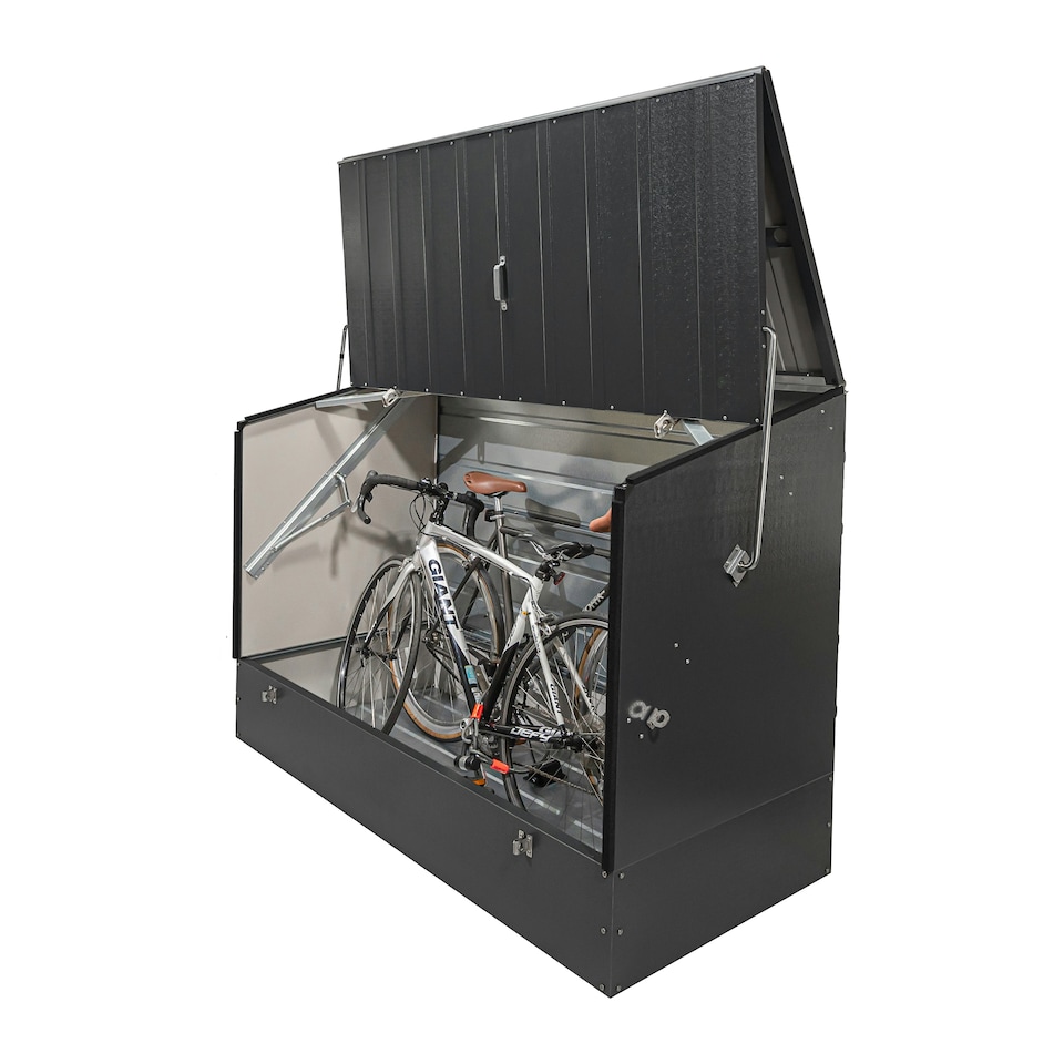 image 1 of Trimetals ProtectaCycle Secure Bike Store (Police Approved Fits) up to 3 Adult Bikes Grey