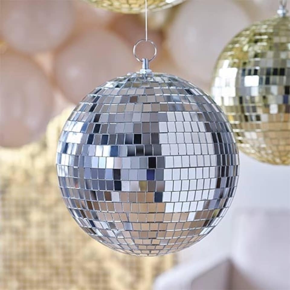 Deluxe Mirror Disco Balls 8cm / 3 in - Pack of 6