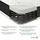 image 7 of Hybrid Mattress - Soft Feel, Memory Foam & Spring Support | Grey | Single