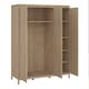 image 5 of Madrid Wardrobe with 3 Doors in Jackson Hickory Oak