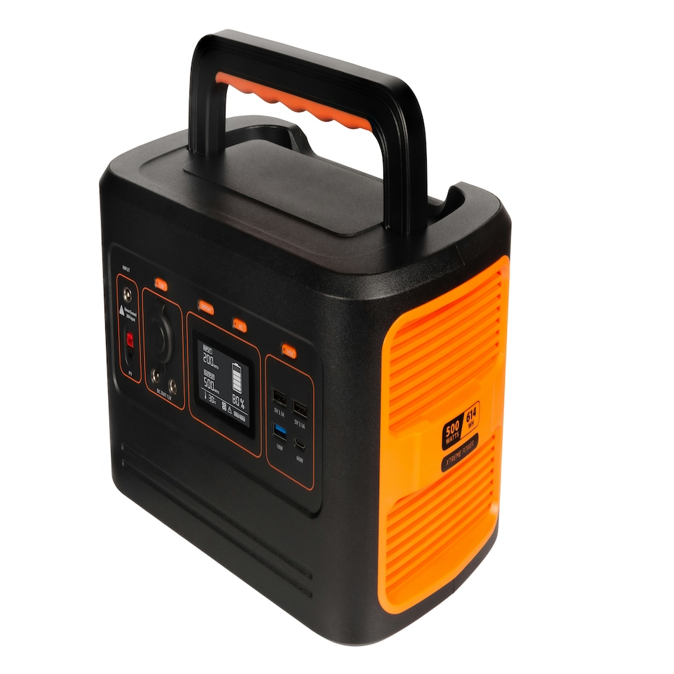 image 1 of Xtorm Portable Power Station 500W UK Black Orange
