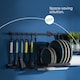 image 5 of Hanging Dish Drainer Black