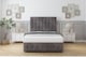image 1 of Sloomy Berlin Slate Naples Divan Bed With Mattress 2 Drawers Footend With 54" Floor Standing Headboard & 12" Matching Footboard 4' Small Double | Grey | Slate | Small Double | 1