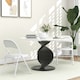 image 2 of HOMCOM 2 Pack Padded Folding Chairs with Cushioned Seat and Metal Frame White