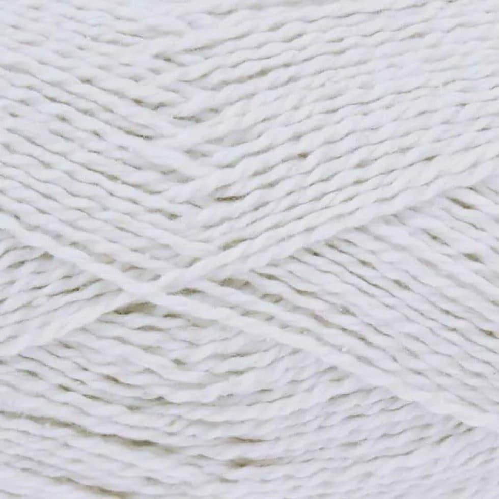 King Cole White Finesse Cotton Silk DK Yarn (Value Pack 12 x 50g Balls) For Crochet, Knitting - 120m per ball