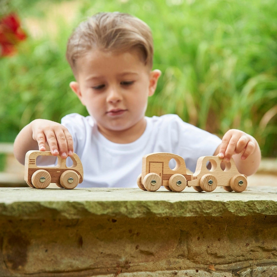 image 1 of Natural Wooden Adventure Vehicles