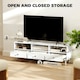 image 8 of HOMCOM TV Unit, TV Cabinet for up to 75", with Drawers, Shelves, White White