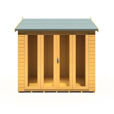 Blenhiem 8 x 8 Feet Summerhouse - L259.4 x W253.4 x H246.2 cm Brown