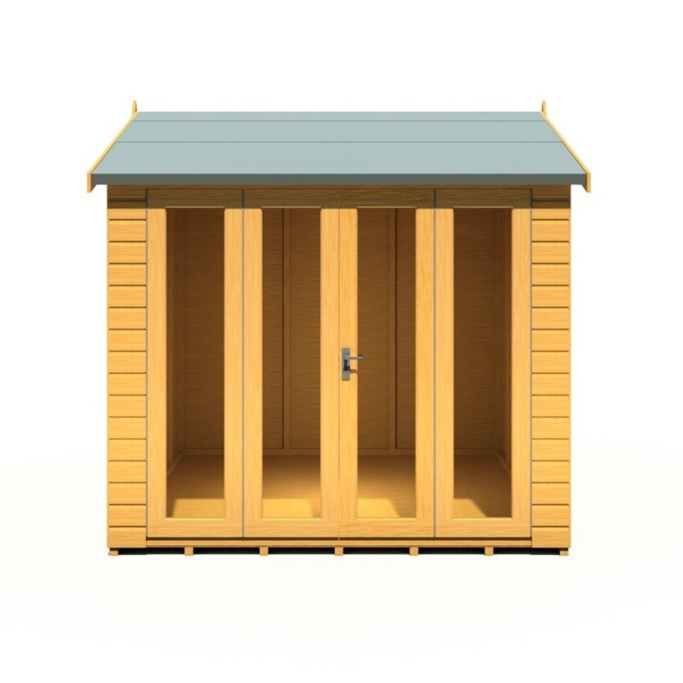 image 1 of Blenhiem 8 x 8 Feet Summerhouse - L259.4 x W253.4 x H246.2 cm Brown