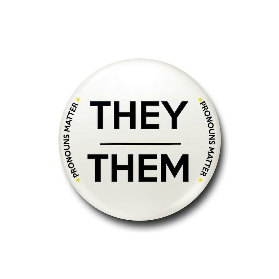 THEY / THEM BADGE - BADGES - PRIDE N/A