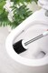image 5 of Nicoman Round White Toilet Brush & Holder With Silicone Head
