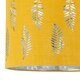 image 2 of Aura - Satin Brass Table Lamp with Ochre Fern Cut Out Silver Shade Bronze | Yellow