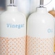 image 5 of Nicola Spring 2 Piece Hand-Printed Oil & Vinegar Pourer Bottles Set - 500ml - Orange