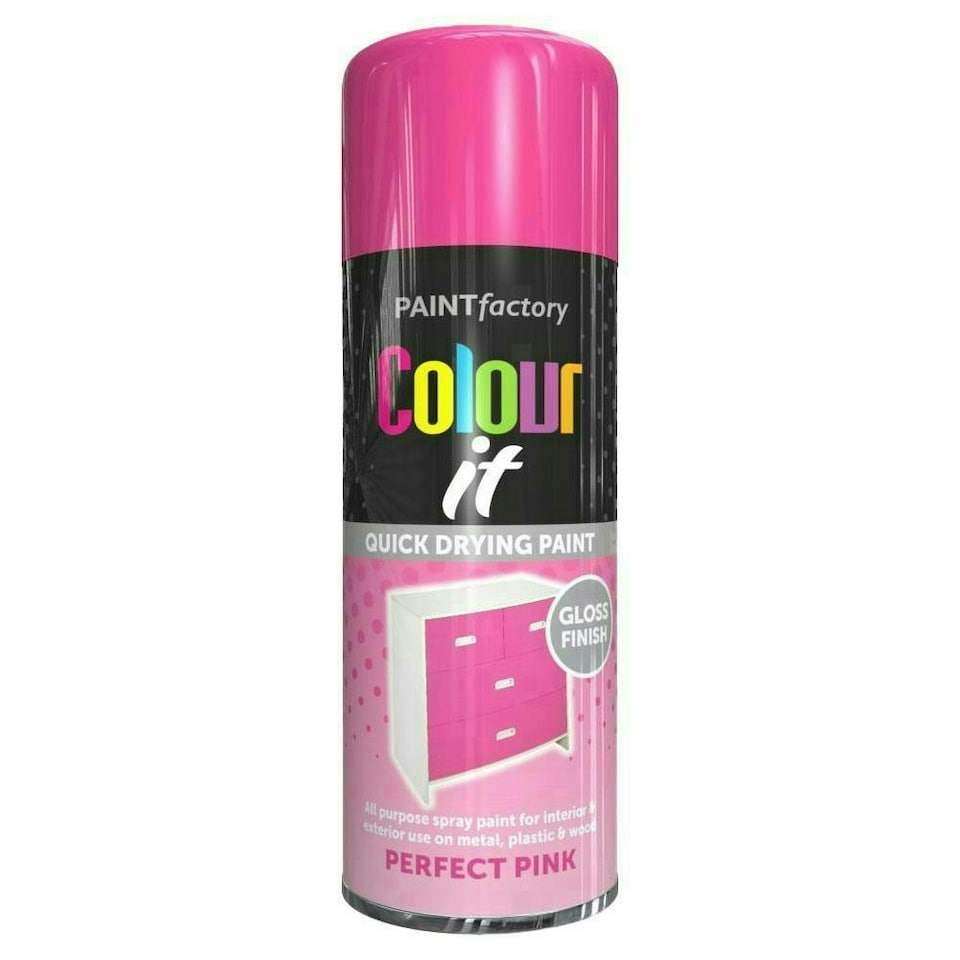 image 1 of Primer Spray Paint Aerosol Auto Car Wood Metal 250ml Pink