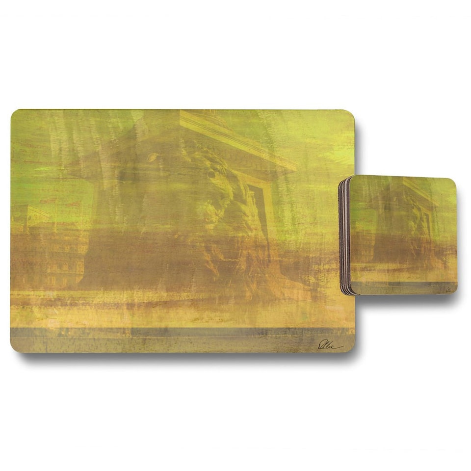 image 1 of Trafalgar lion (Placemat & Coaster Set)