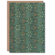 William Morris Art Card Ispahan Pattern Arabesque Textile