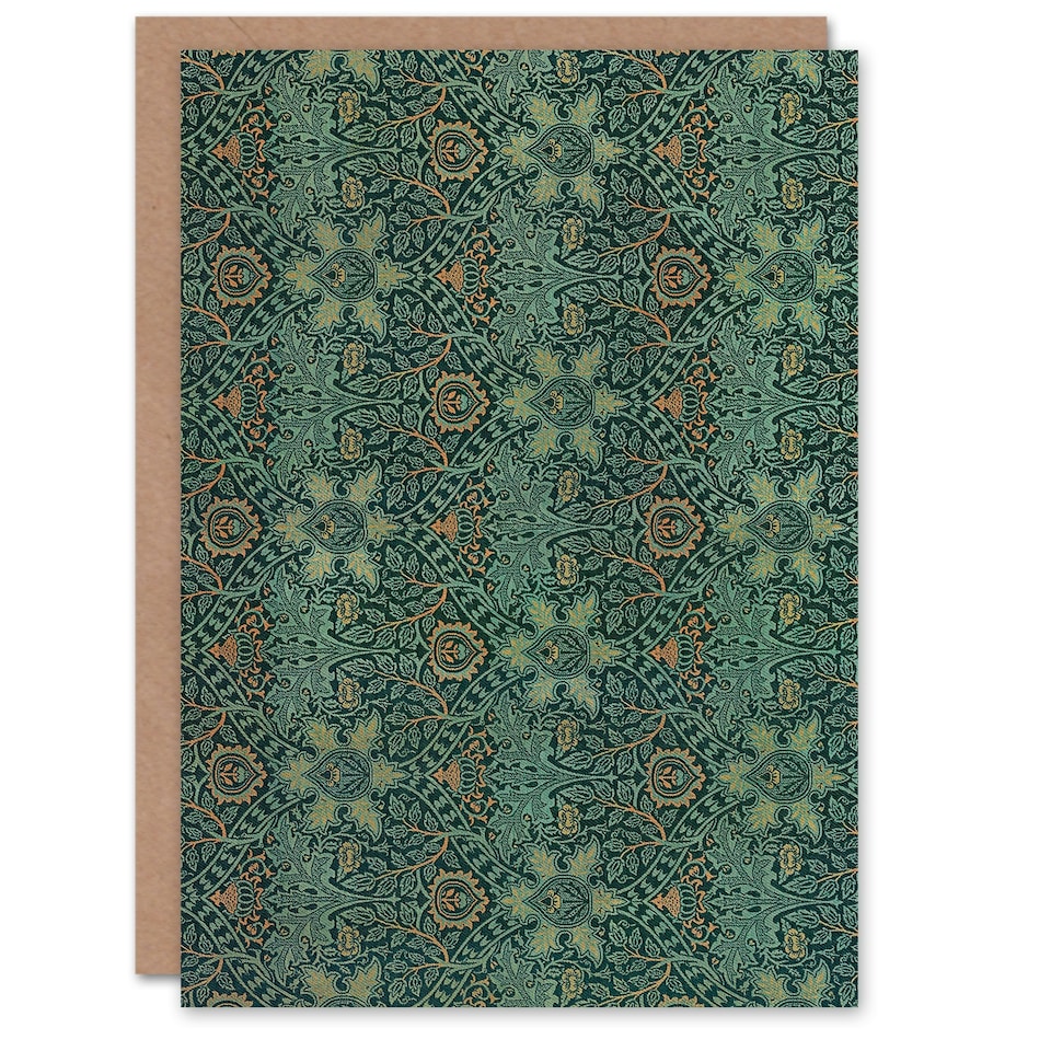 image 1 of William Morris Art Card Ispahan Pattern Arabesque Textile