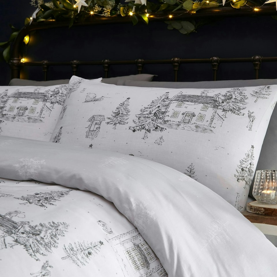 image 1 of furn. Midwinter Toile  Single Duvet Cover Set