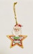 image 4 of Christmas Tree Ornaments Wooden Aesthetic Hanging Decorations Painted Stars 3Pcs