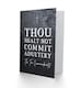 image 2 of Bible Card Ten Commandments Thou Shalt Not Commit Adultery Verse