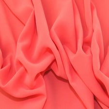 Orange Synergy Light Georgette Fabric for Dressmaking, 150cm / 59" Wide - per metre