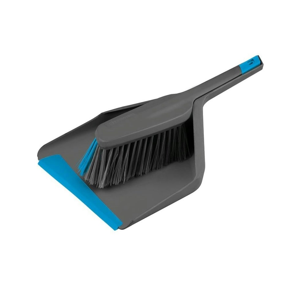 Groundsman Deluxe Dustpan And Brush - Grey/Blue - One Size