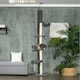 image 2 of PawHut 5 Tier Cat Climbing Tower, 240-270cm Height Adjustable, Dark Grey