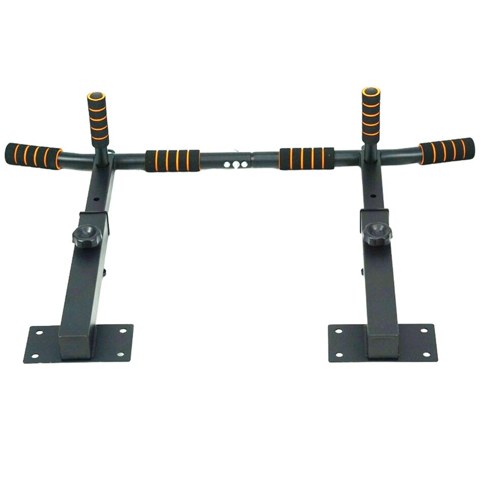 image 1 of Gr8 Home Adjustable Pull Up Bar Ceiling Wall Joist Mounted Home Gym Push Chin Up Training