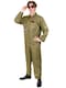 image 1 of Men's Aviator Fighter Pilot Costume – Military Jumpsuit with Patches & Zipper Front | Multi | 2XL