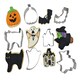 image 1 of Pack Of 6 Metal Halloween Cookie & Biscuit Cutters