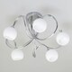 image 4 of BHS Soni 5 Light Flush Ceiling Light | Silver | Chrome | 1