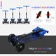 image 4 of HOMCOM Child 3-Wheel Scooter Light Music Water Spray Rechargeable 3-6 Yrs Blue